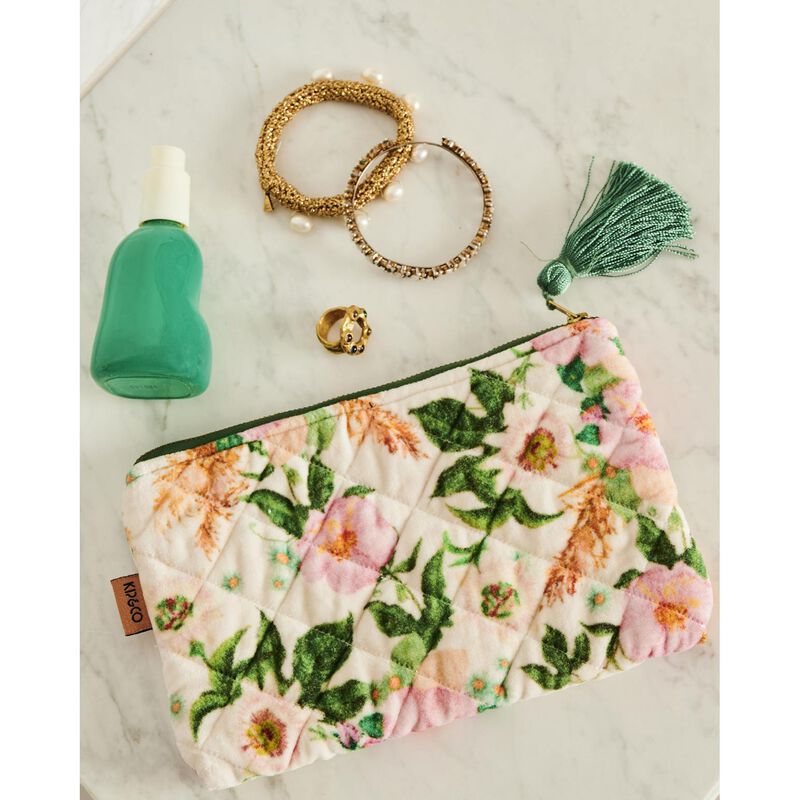 Kip&Co Sunday Stroll Velvet Cosmetics Purse image number 1